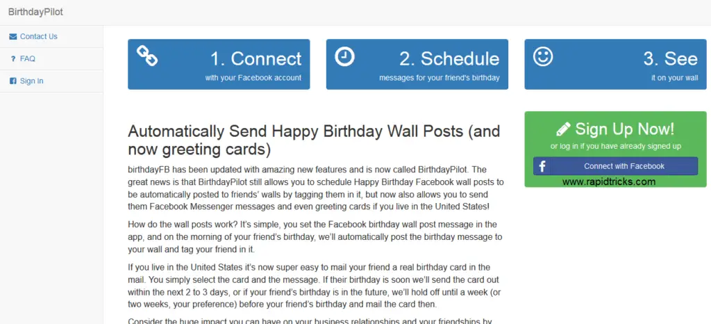 How TO Auto Post Birthday Wishes On Facebook