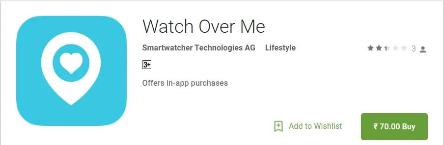 Watch over me app for android