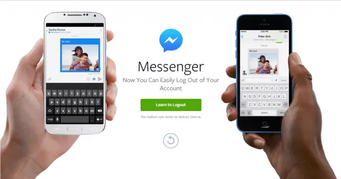 How to logout of Facebook messenger on iPhone