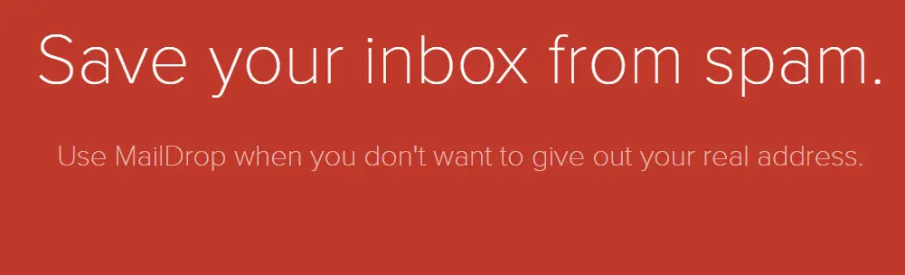 MailDrop - temporary email address generator