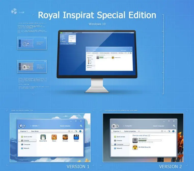 Royal inspirate theme for windows 10