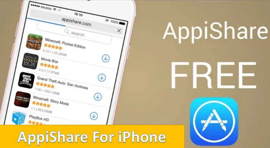 Appishare for iPhone, iOS