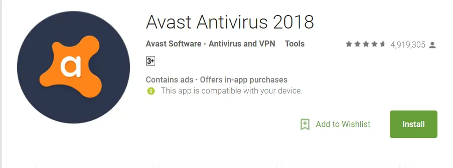Avast Antivirus Security App for Android