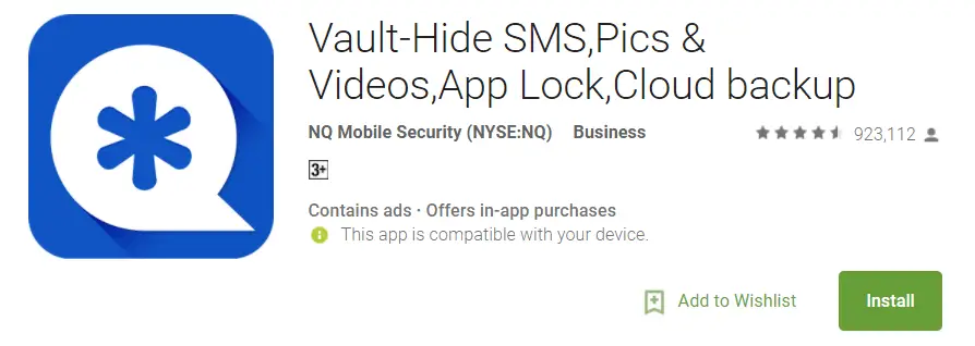Vault Hide Security App