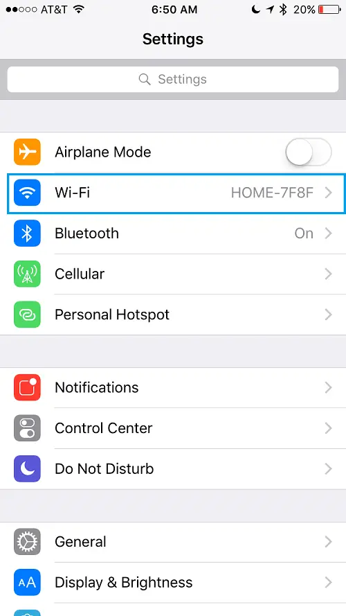 Wifi settings iPhone - How to change iPhone root password